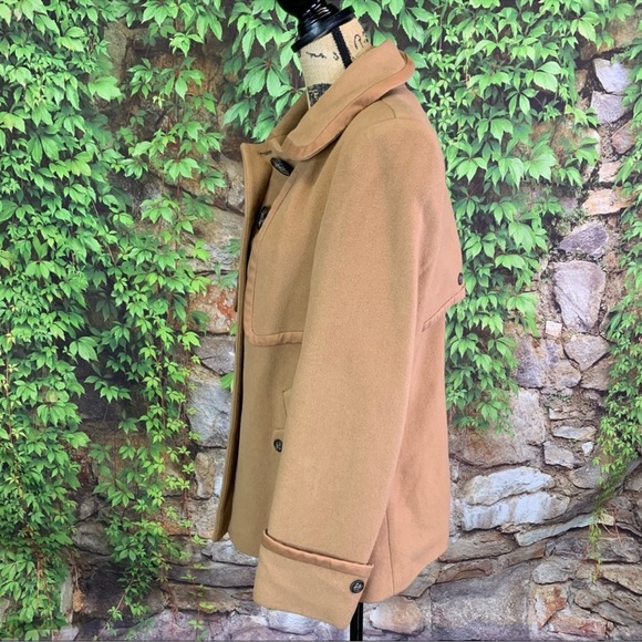 BETTY JACKSON - Wool/Cashmere Car Coat UK 14/ US 10 - Picture 3 of 8